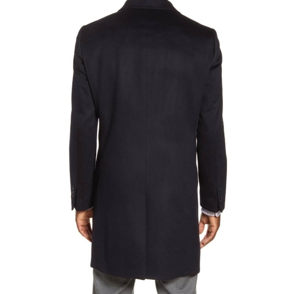 Nordstrom Signature Men's Trim Fit Wool & Cashmere Overcoat - Picture 3 of 10